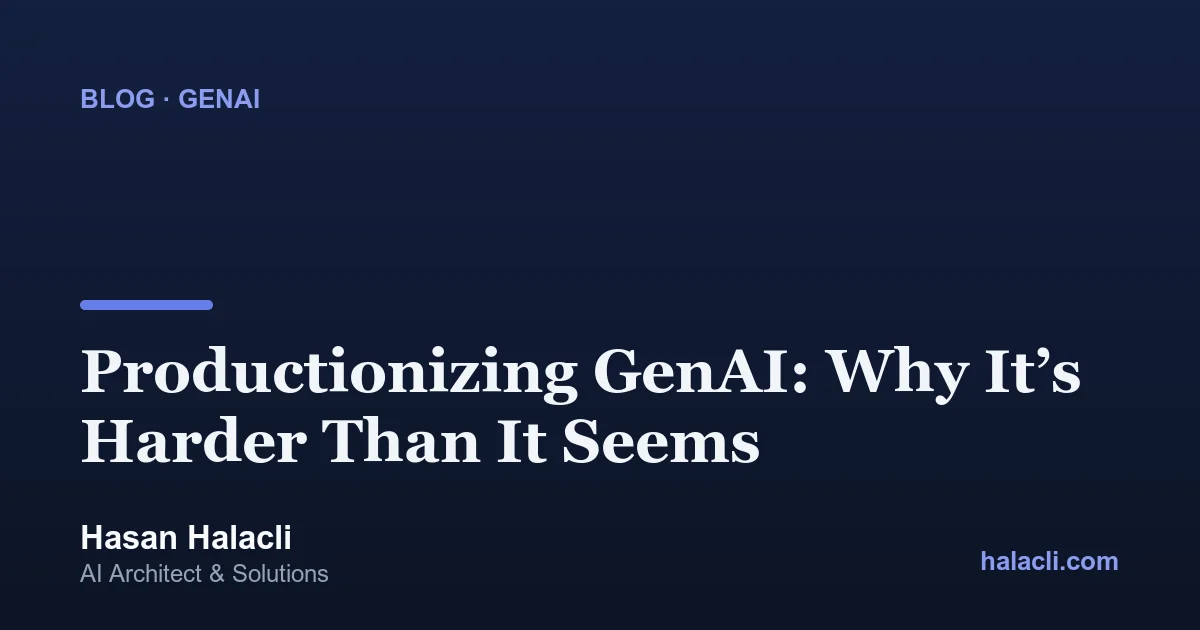 Illustration of a productionized generative AI pipeline